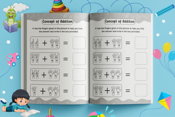 Math Activity Worksheet for Kindergartes graphique
