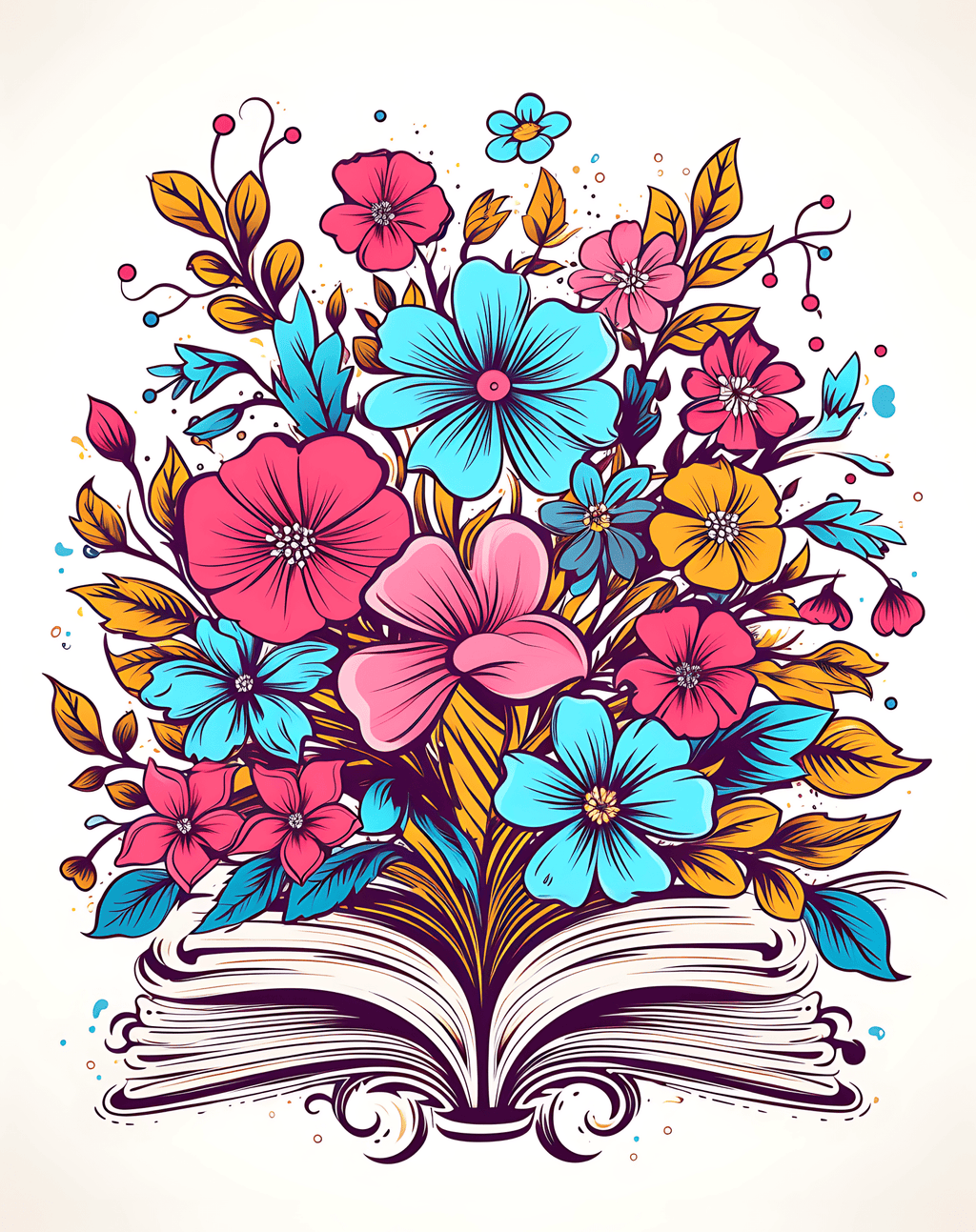 Digital product Book Coloring Pages for Adult graphique - digibookface