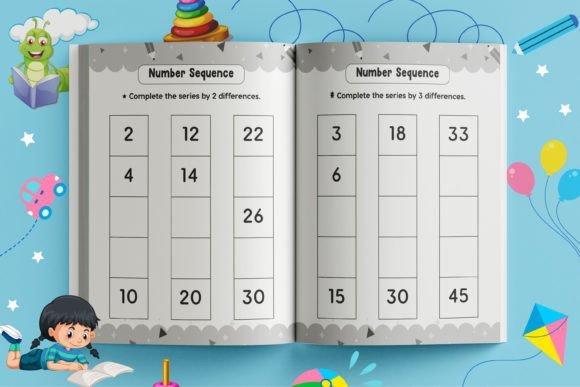 Digital product Math Activity Worksheet for Kids - digibookface