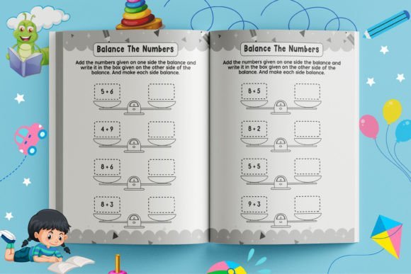 Digital product Math Activity Worksheet for Kids - digibookface