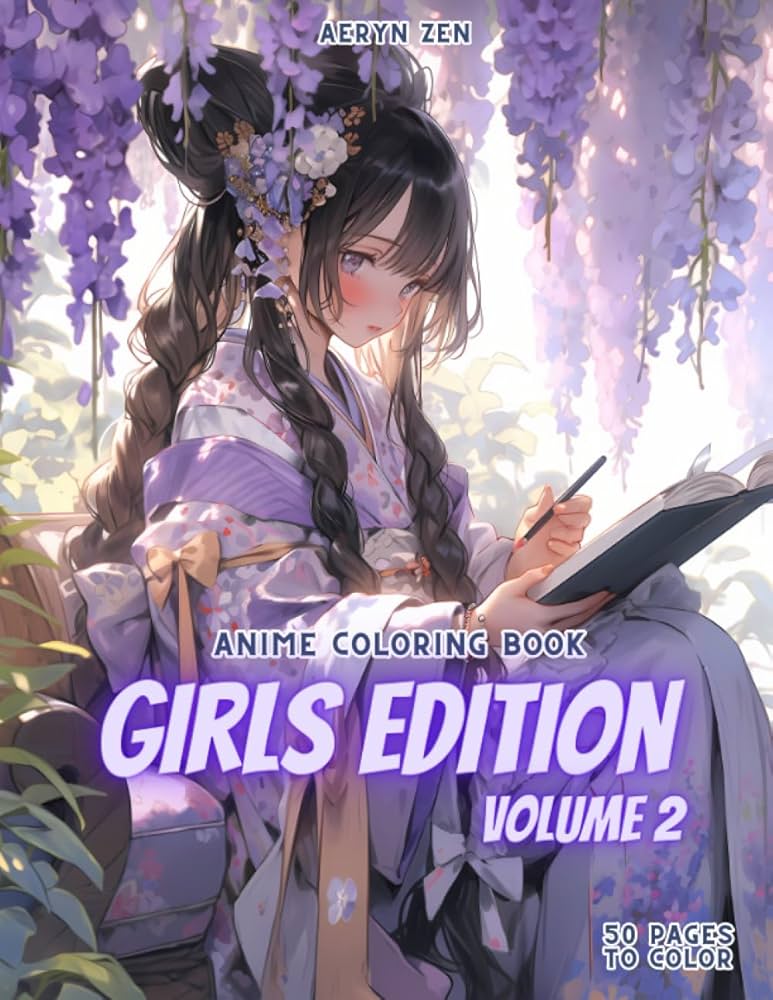 Dreamy Anime Beauties NEW Edition 2026 Anime Girls: A Relaxing Coloring Journey - digibookface